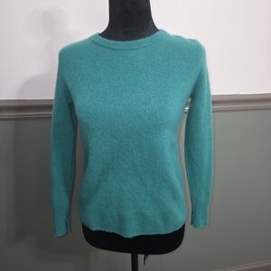Halogen Vibrant Teal Crew Neck Sweater